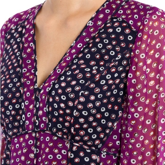 DIANE VON FURSTENBURG • IVETTA SILK BABYDOLL DRESS - Picture 3 of 10